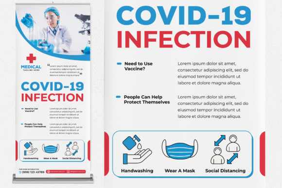 Download Covid-19 Infection Roll Up Banner - Covid Collection