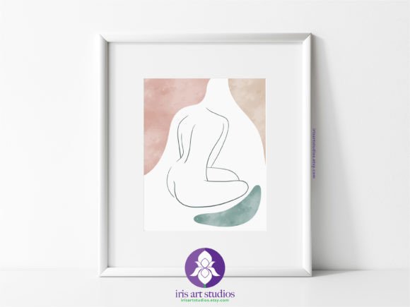 Download Minimalistic Sitting Nude Boho Line Art - Art Collection