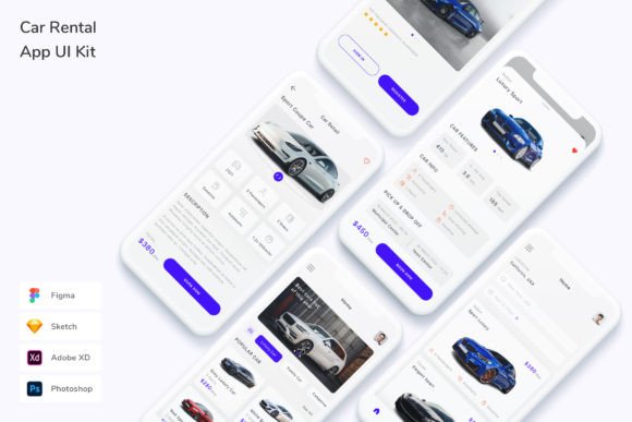 Download Car Rental App UI Kit - Car Collection