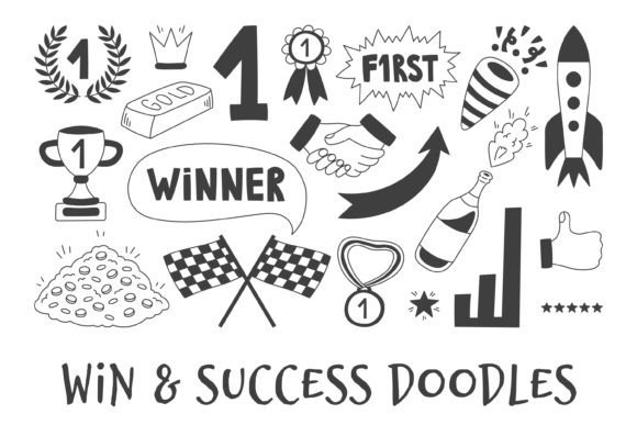 Download Win &amp; Success Doodles PNG Clipart - Art Collection