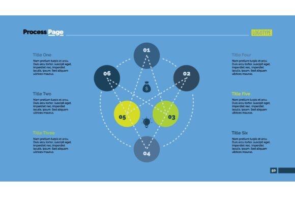 Download Six Elements Flowchart Slide Template. B - Art Collection