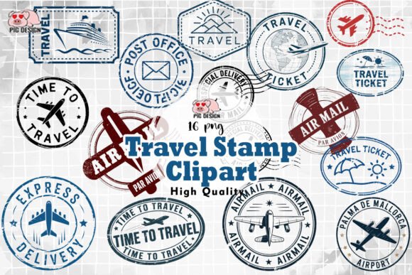 Download Travel Stamp Clipart PNG - Art Collection