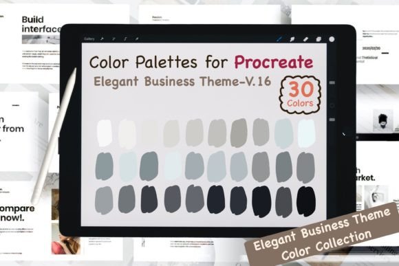 Download Procreate Color Palettes-Elegant Biz V16 - Premium Resources