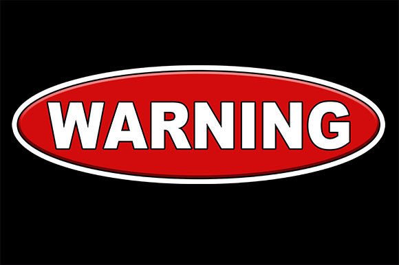 Download Red Oval Warning Sign - Warning Collection