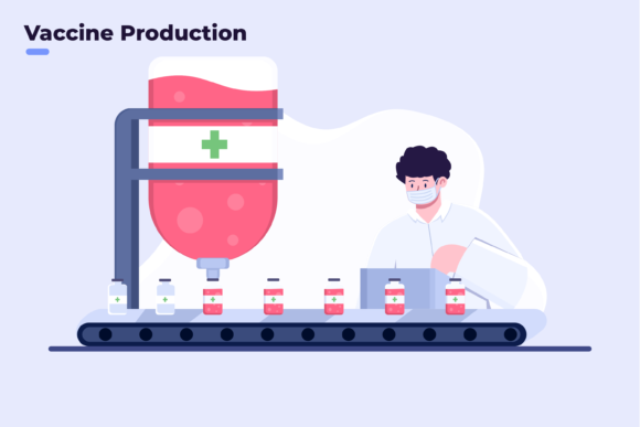 Download Covid-19 Vaccine Production Vector - Covid Collection