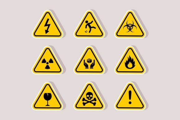 Download Hazard Warning Signs Elements Collection - Warning Collection