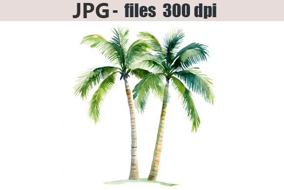 Download Palm Tree Watercolor Clipart Isolated - Art Collection