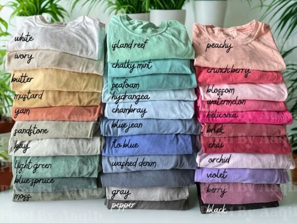 Download Comfort Colors 1717 T Shirt Color Chart - Art Collection