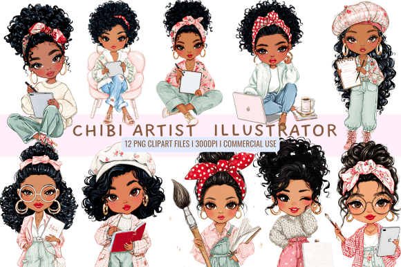 Download Chibi Artist &amp; Illustrator Clipart - Art Collection