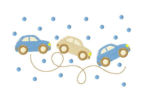 Download Cute Cars Embroidery Design – Baby Car - Premium Bundle
