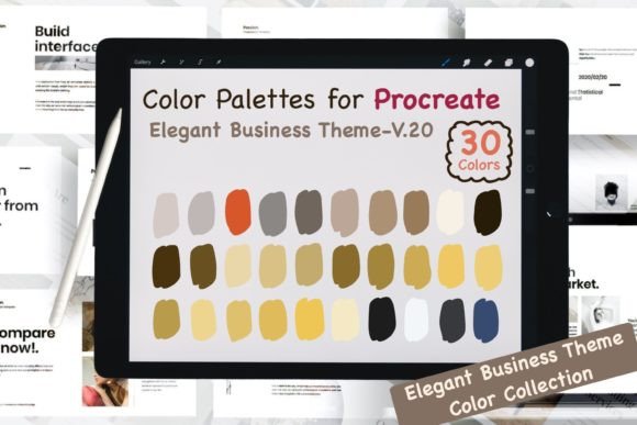 Download Procreate Color Palettes-Elegant Biz V20 - Biz Collection