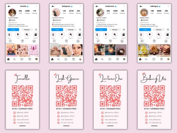 Download Instagram Business Cards Template Bundle - Car Collection