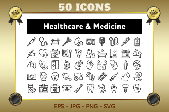 Download Healthcare &amp; Medicine Outline Icons - Car Collection