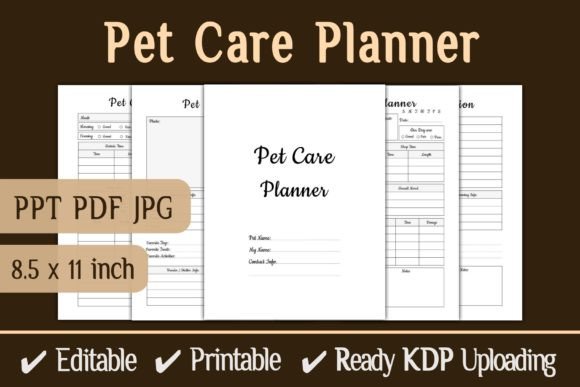 Download Pet Care Planner KDP Interior Template - Car Collection