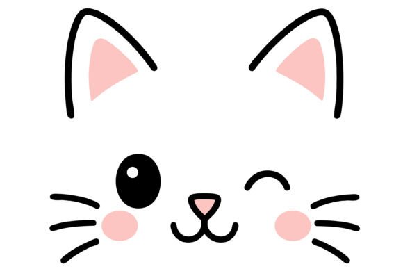 Download Cartoon Cat Face Vector - Art Collection