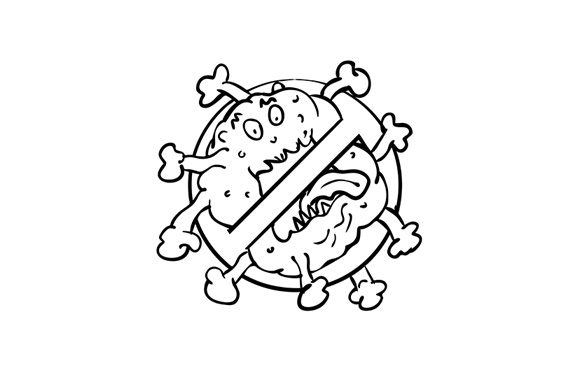 Download Stop Influenza Flu Cartoon Sign - Art Collection