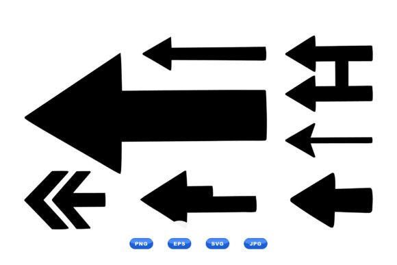 Download Left Arrow SVG Clipart Pack - Art Collection