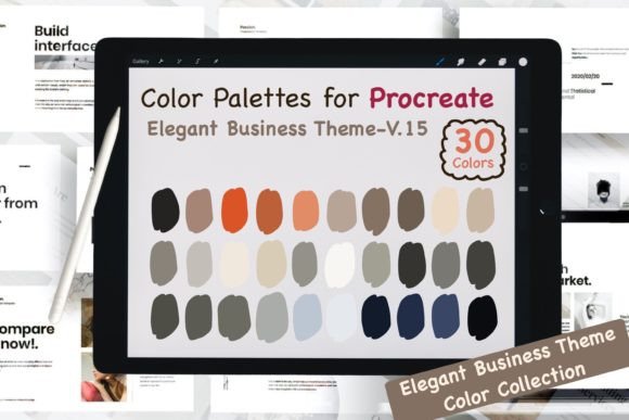 Download Procreate Color Palettes-Elegant Biz V15 - Premium Resources