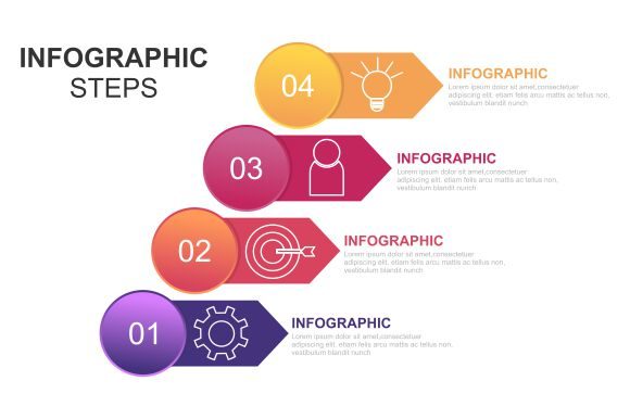 Download Isometric Infographics Steps Background - Step Collection
