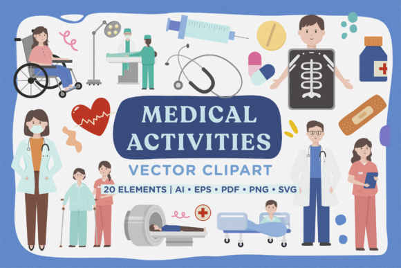 Download Medical Activity Vector Clipart Pack - Art Collection