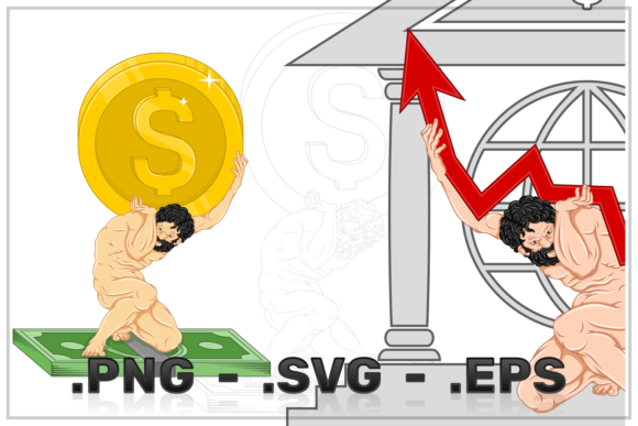 Download Vector Design Atlas Holding the Economy - Holding Collection