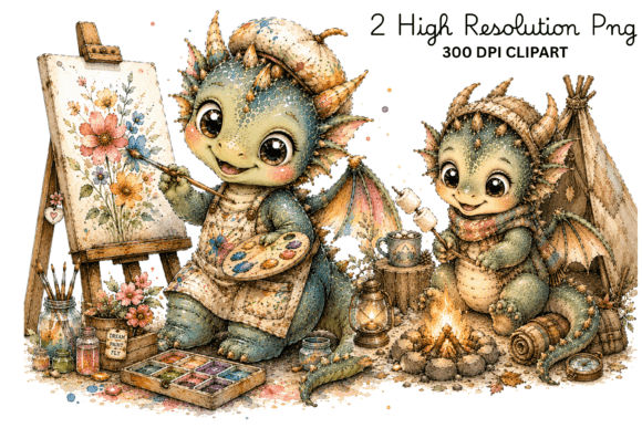 Download Artist Dragon &amp; Campfire Dragon Clipart - Art Collection