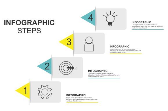 Download Isometric Infographics Steps Background - Step Collection