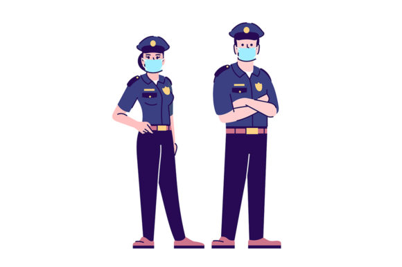 Download Police Officers in Covid19 Pandemic - Covid Collection