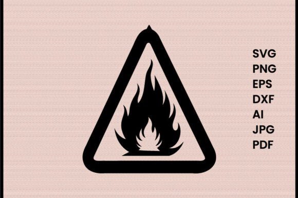 Download Fire Warning Icon Silhouette - Warning Collection