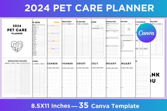 Download 2024 Pet Care Planner Canva Interior - Car Collection