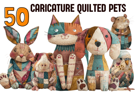 Download Caricature Quilted Pets - Car Collection
