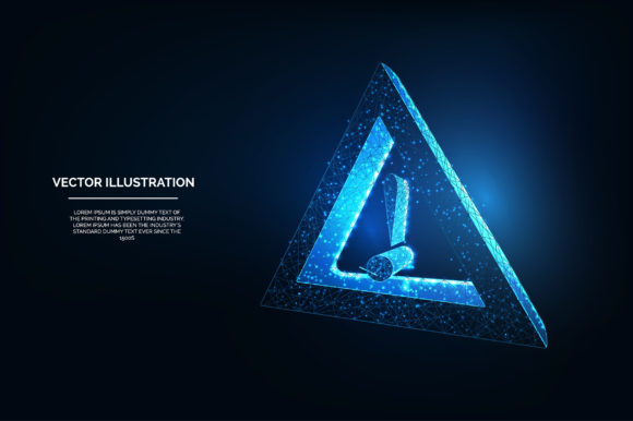 Download Low Poly Warning  Illustration Vector - Premium Resources