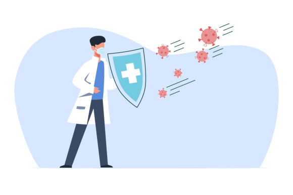 Download Protect COVID-19. Doctor in Medical Mask - Covid Collection