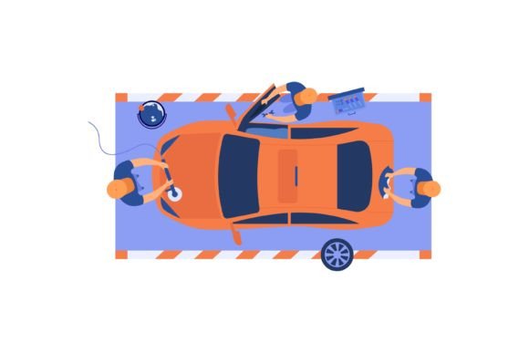 Download Automobile Service Team Working on Car, - Car Collection