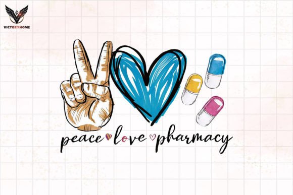 Download Peace Love Pharmacy Clipart PNG - Art Collection