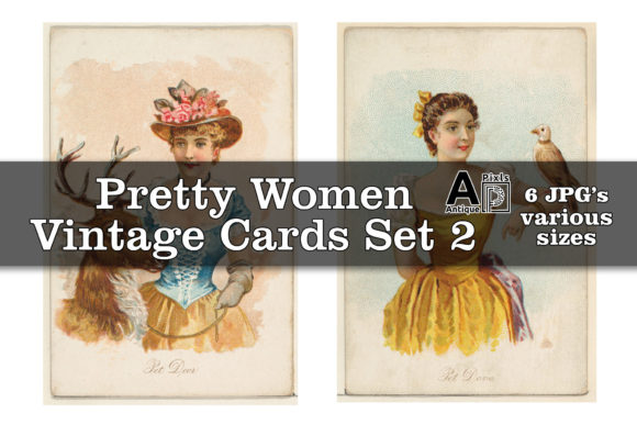 Download Women with Household Pets Cards Set No 2 - Car Collection