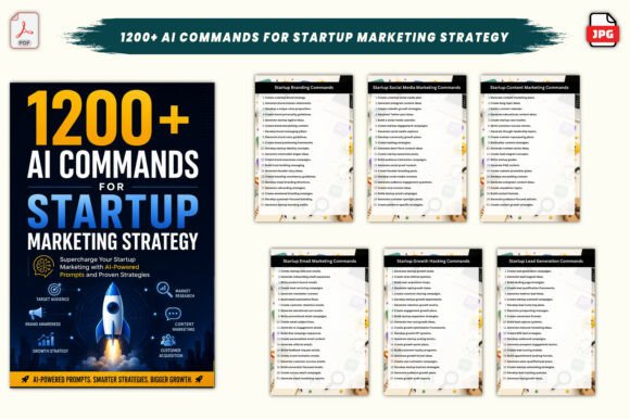 Download 1200+ AI Commands for Startup Marketing - Art Collection