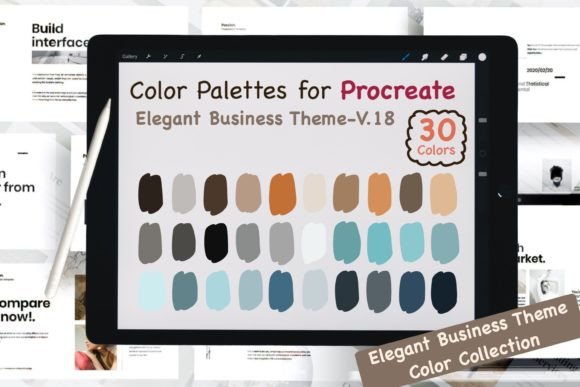Download Procreate Color Palettes-Elegant Biz V18 - Biz Collection