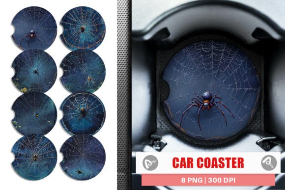 Download Car Coaster Spooky Spider Web - Car Collection